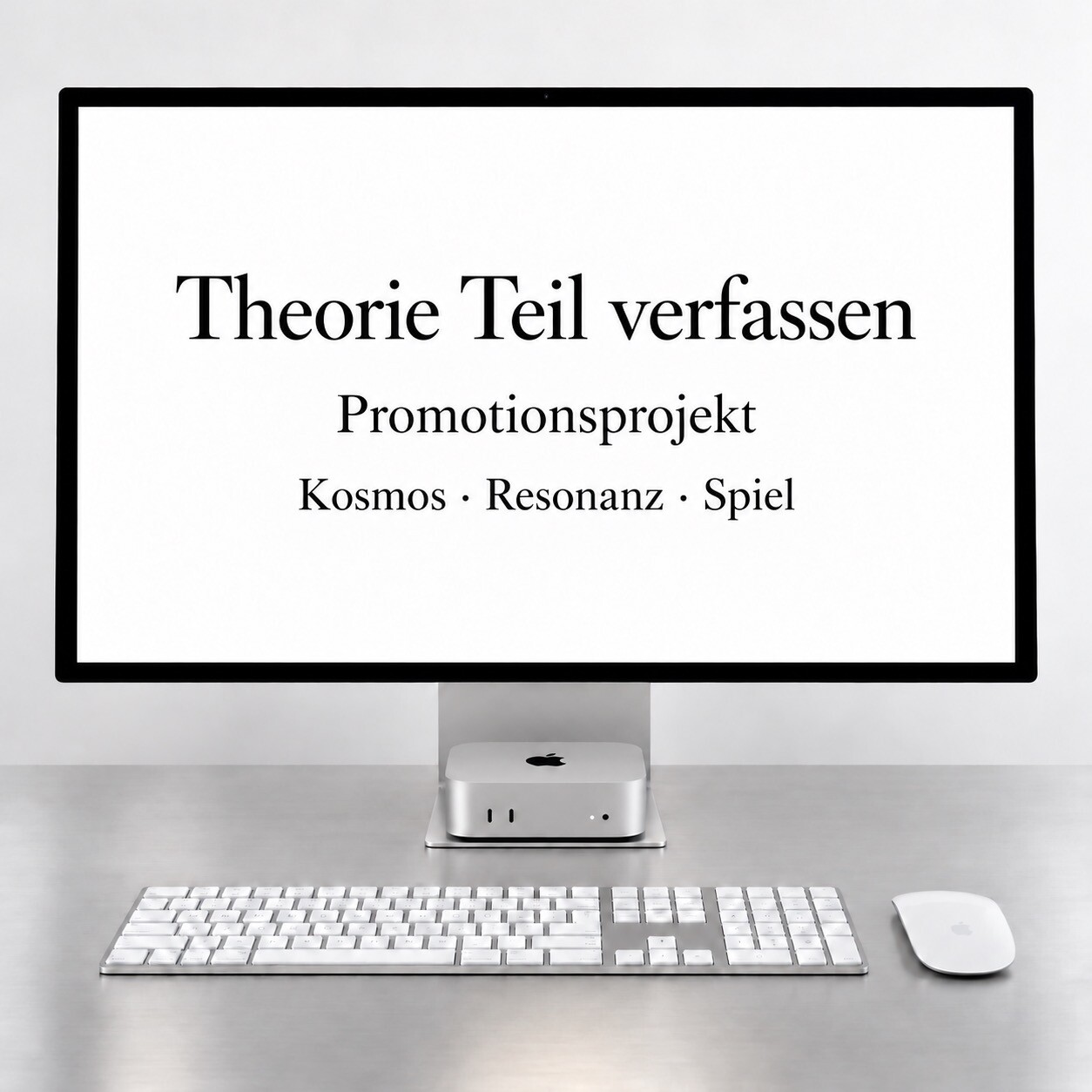 Entstehung des Anthropologie-Projekts – Integration – Verdichten – Wissenschaft