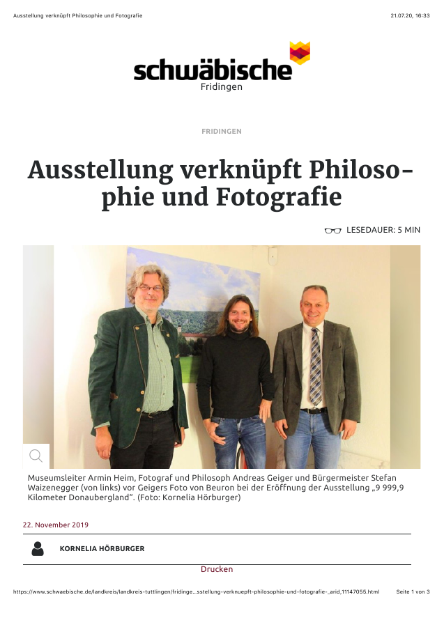 Ausstellung verknüpft Philosophie und Fotografie